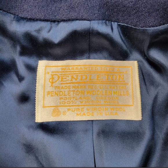 Pendleton Women's Double-Breasted Navy Coat - Picture 8 of 8